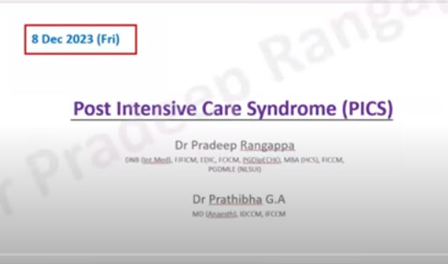 PICS (Post Intensive Care Syndrome) ~ overview